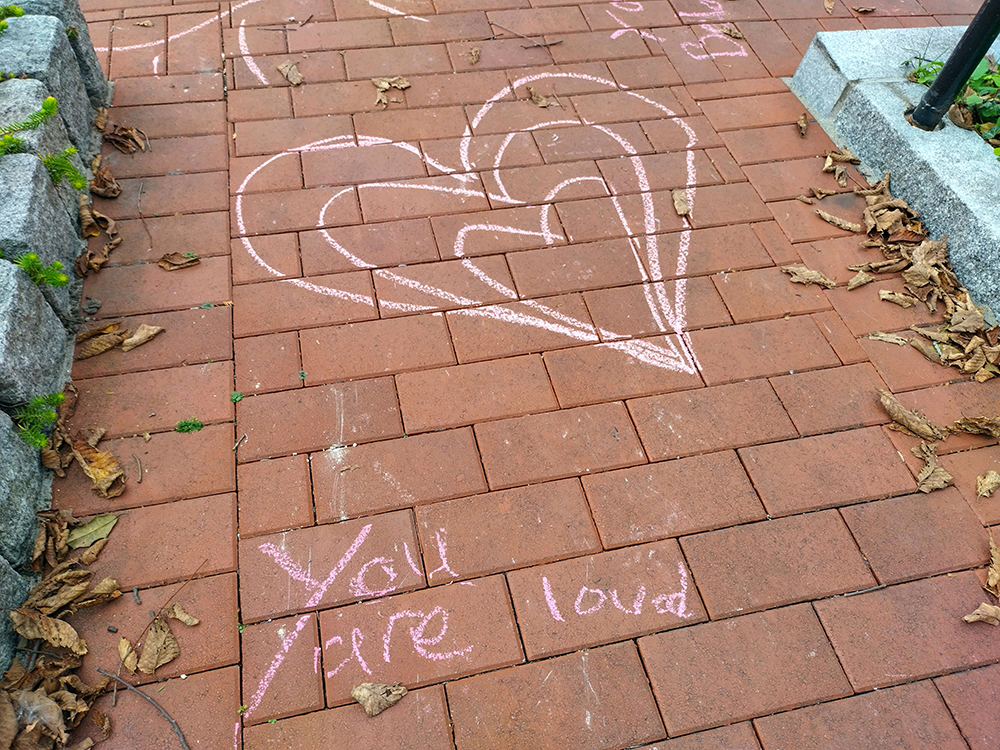 chalk drawing