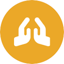 icon hands gold